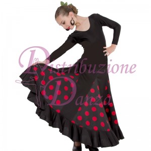 Flamenco skirt with polka dots 2